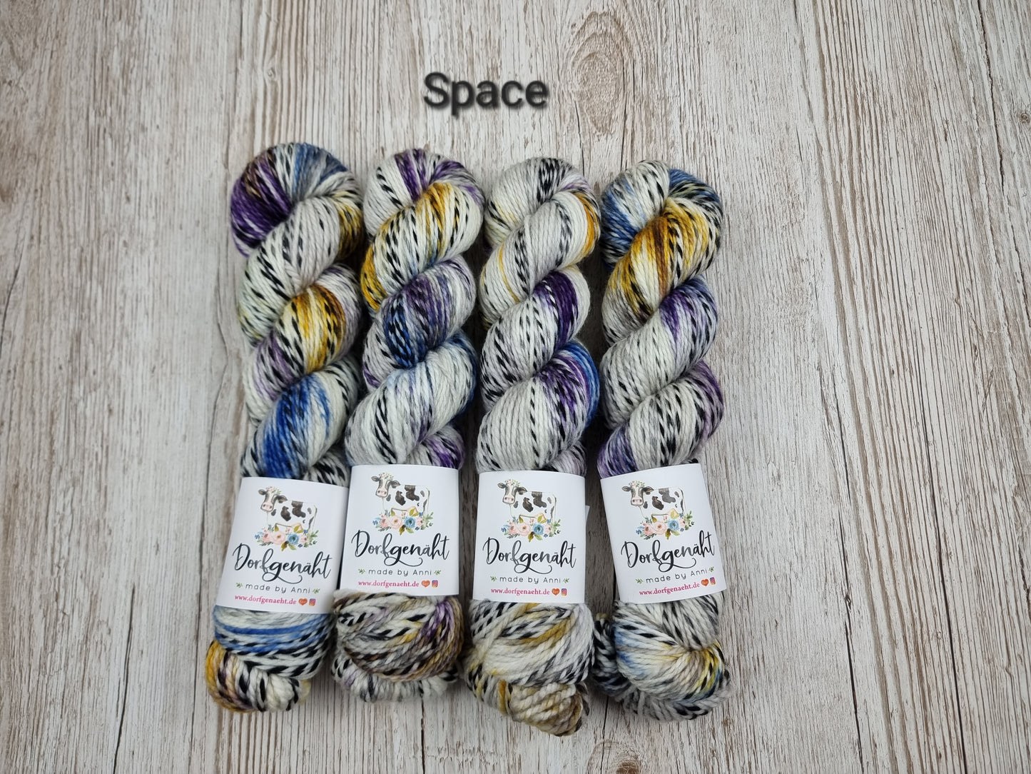 Zebra DK Wolle handgefärbt, 100g