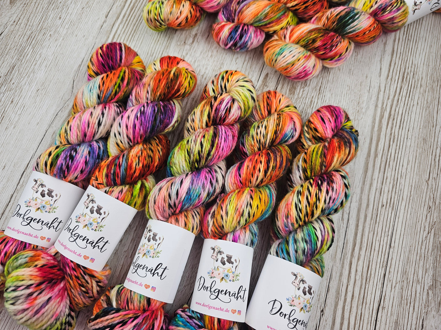 Zebra DK Wolle handgefärbt, 100g